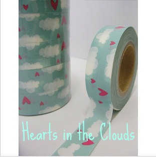 Hearts in the Clouds Washi Tape