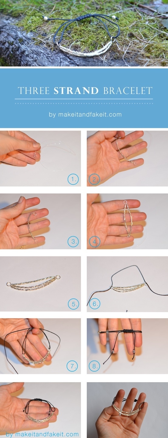 DIY 3 Strand Bracelet 