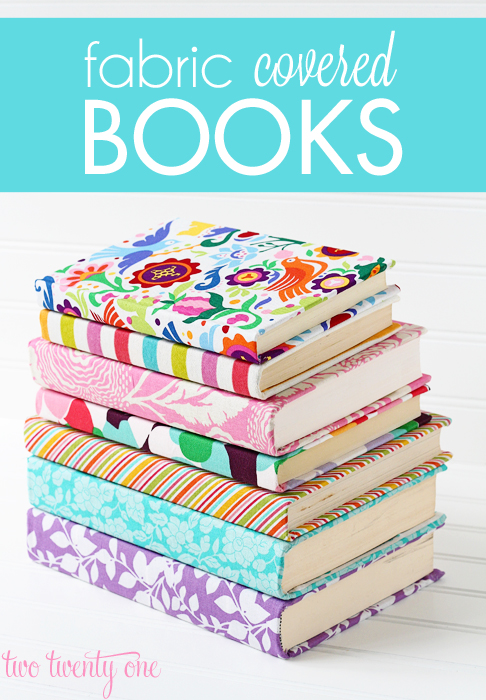 DIY Fabric Covered Books