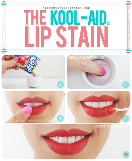 DIY Kool-Aid Lip Stain