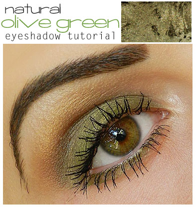 Natural Olive Green Eyeshadow Tutorial