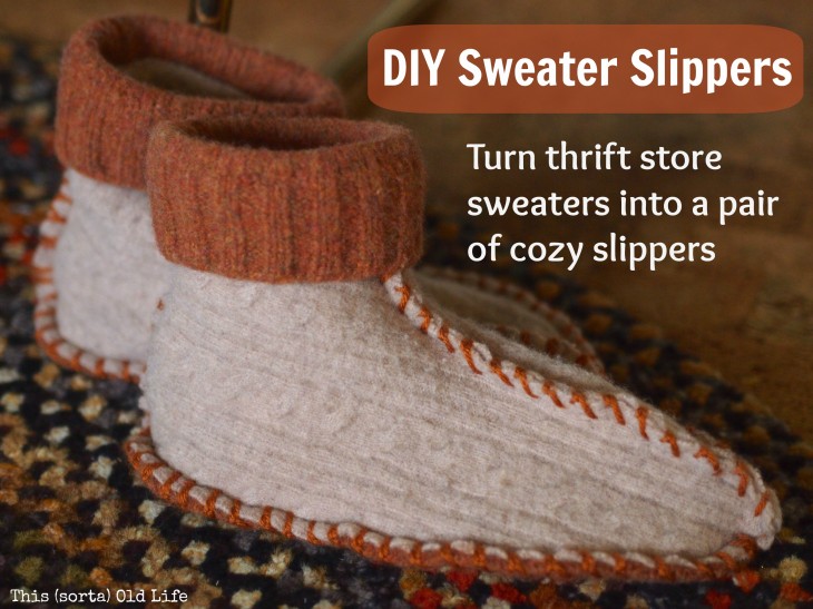 DIY Sweater Slippers