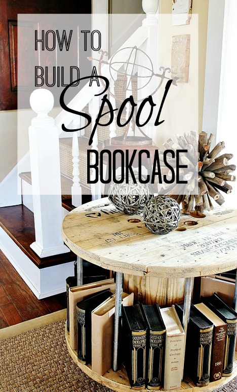 DIY Spool Bookcase