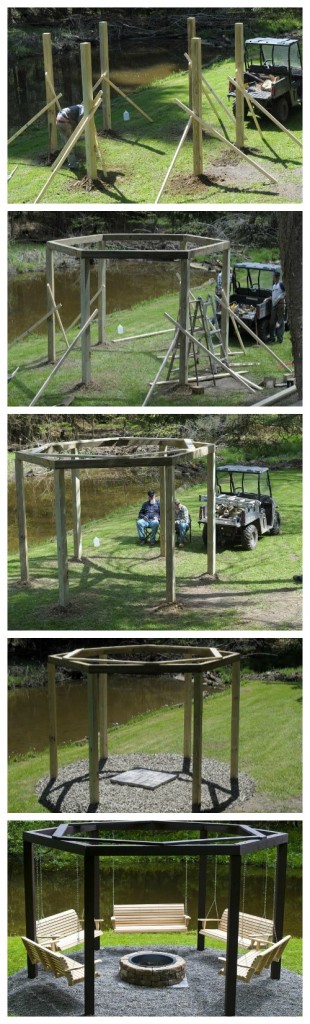 DIY backyard swing circle